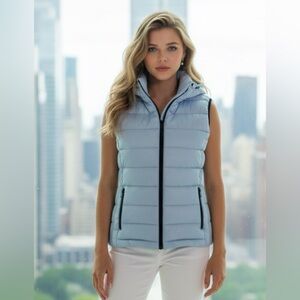Light Blue Puffer Vest